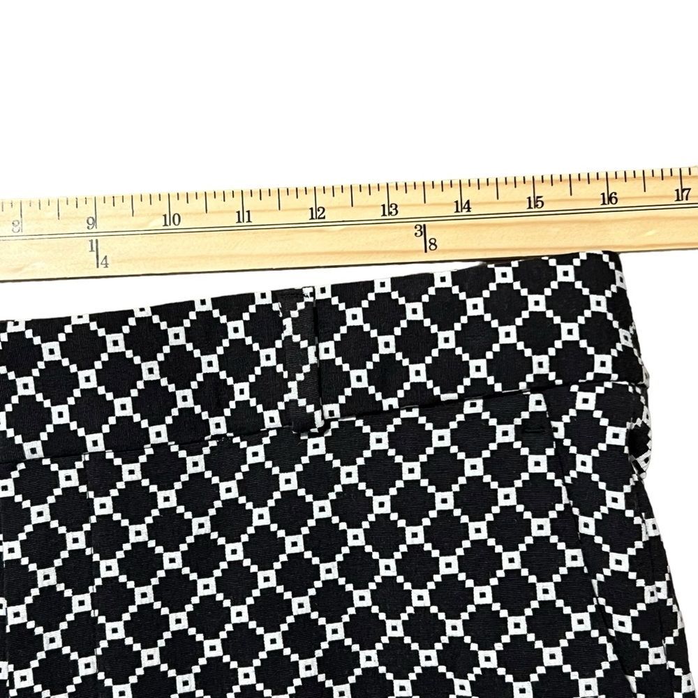 Banana Republic Jacquard Hampton Cropped Sz 6 Preppy Old Money Minimalist Office - Picture 6 of 11